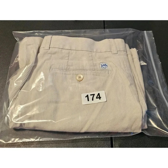 Southern Tide The Skipjack Flat Front Corded Shorts 36 Waist 7" Inseam Beige - Picture 9 of 9